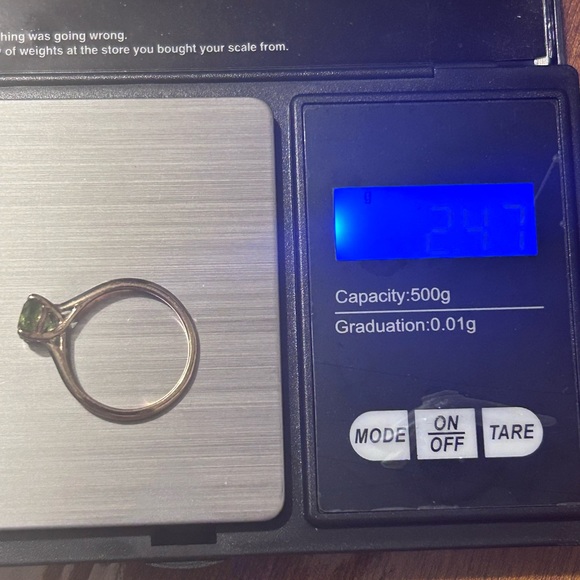 Authentic Peridot ring - Picture 6 of 6